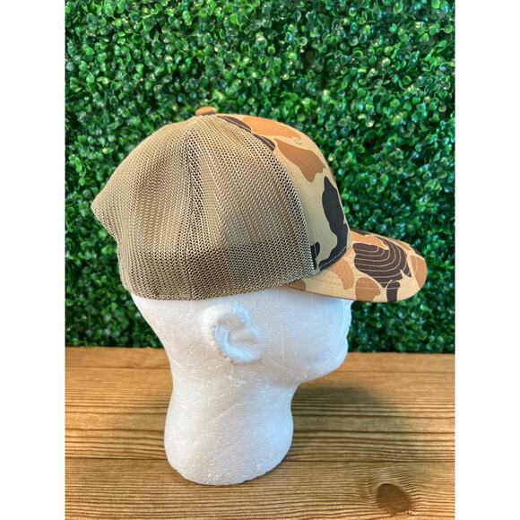 Mens Browning Hat Strap Back Brown Camo Hunting Outdoors Adjustable Adult Cap - Picture 4 of 7